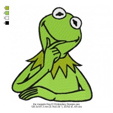 the muppets frog 01 Embroidery Designs